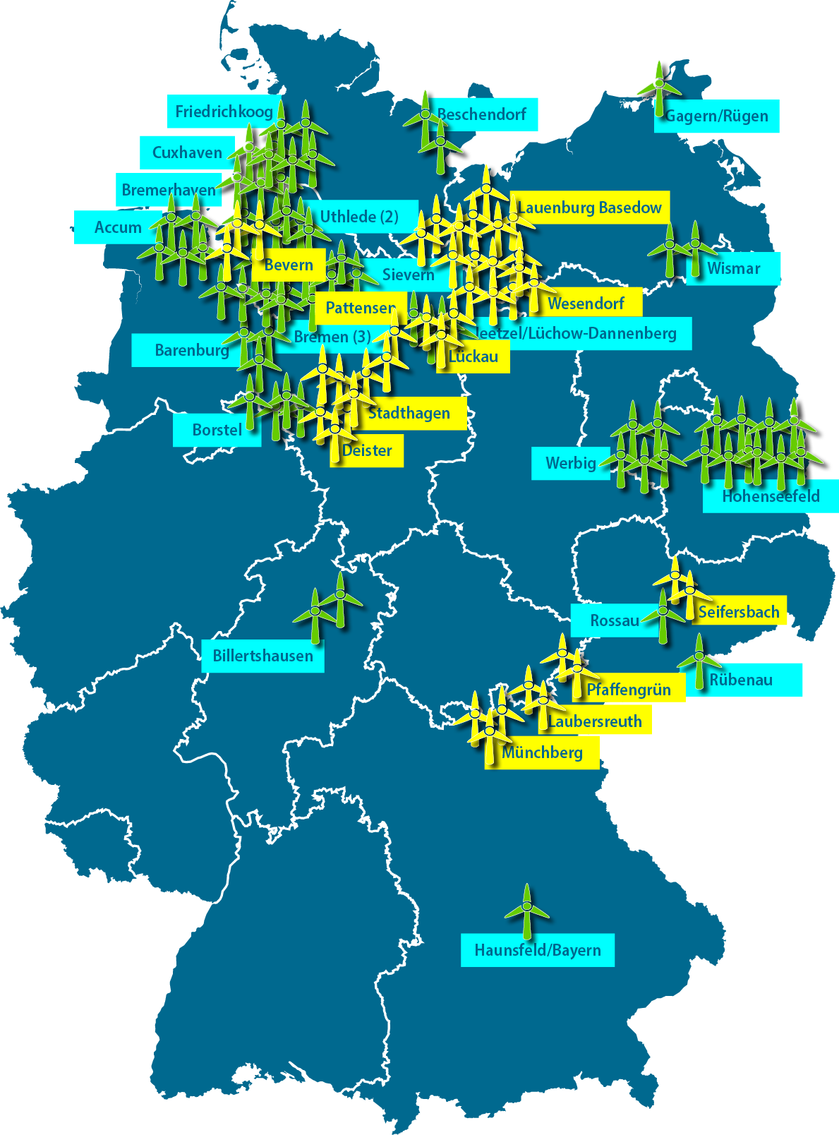 Standorte GefuE 2023